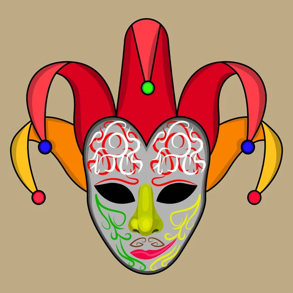 Vector - carnaval masker vectorillustratie — Stockvector