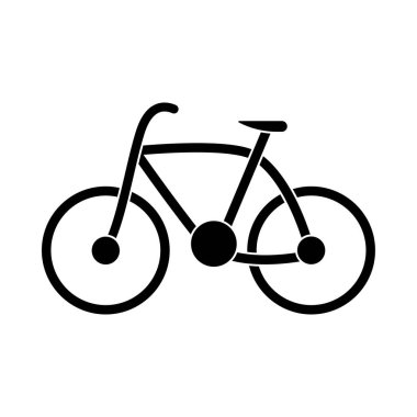 Vektör - Bisiklet anahat simgesini, modern en az düz tasarım stili, Bisiklet vektör çizim