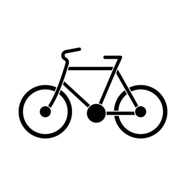 Vektör - Bisiklet anahat simgesini, modern en az düz tasarım stili, Bisiklet vektör çizim
