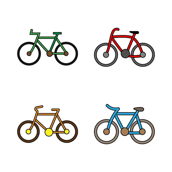 Вектор - Набір піктограм велосипеда — стоковий вектор
