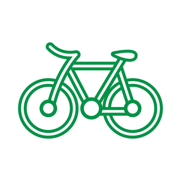 벡터-자전거 개요 아이콘, 현대 최소한의 평면 디자인 스타일, 자전거 벡터 일러스트 레이 션 — 스톡 벡터