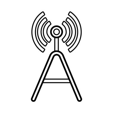 Radyo sinyali simge stok tasarlamak