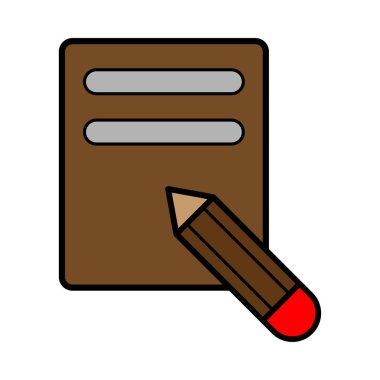 Not defteri simgesi illüstrasyon hisse senedi illüstrasyon