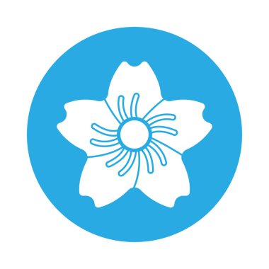 çiçek simge vektör