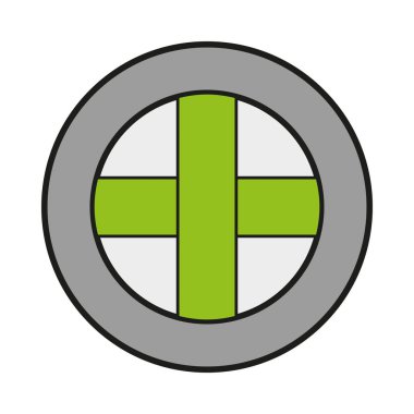 Cam kutsal kişilerin resmi çapraz