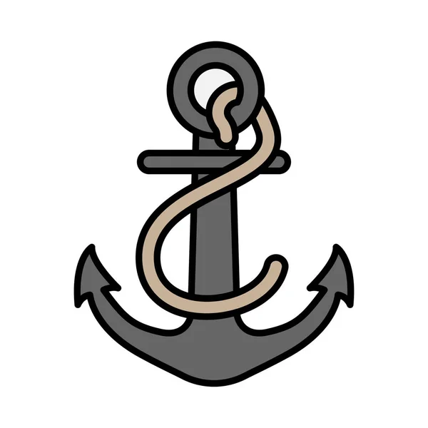 Icono de ancla para la nave — Vector de stock