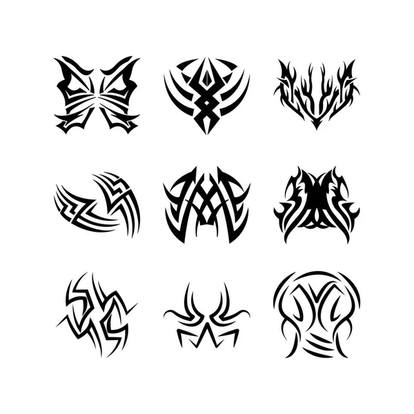 Tribal icon set — Stock Vector