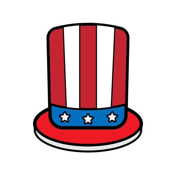 Icon hat amerika — Stock Vector