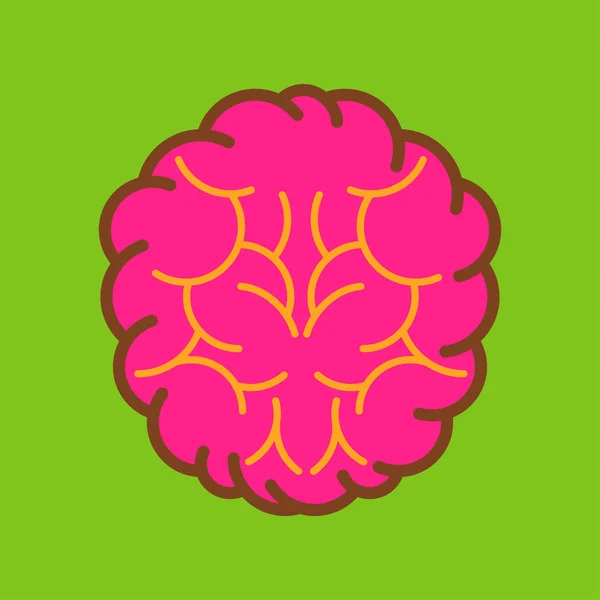 Vecteur d'icône cérébrale — Image vectorielle