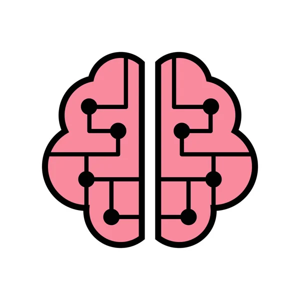 Cerebro icono vector — Archivo Imágenes Vectoriales