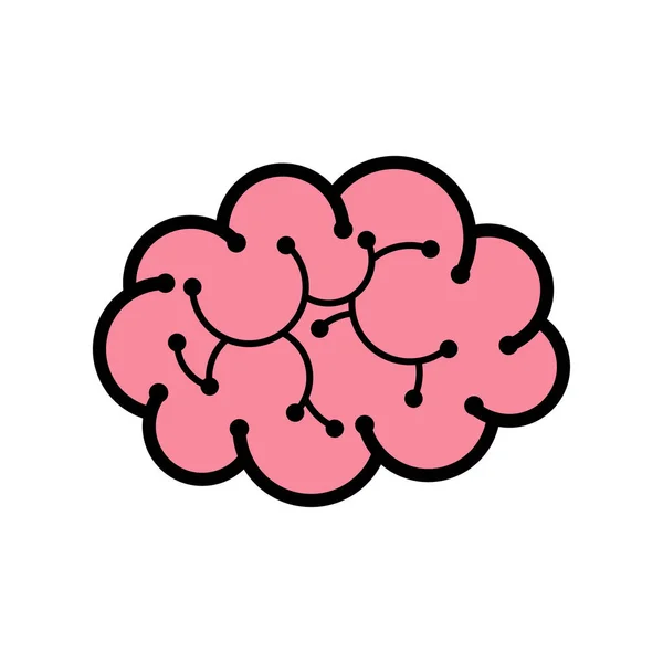 Gehirn-Icon-Vektor — Stockvektor