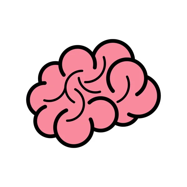 Gehirn-Icon-Vektor — Stockvektor