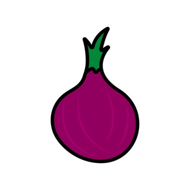 soğan simge vektör