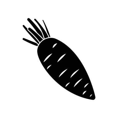 havuç simge vektör