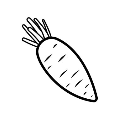 havuç simge vektör.