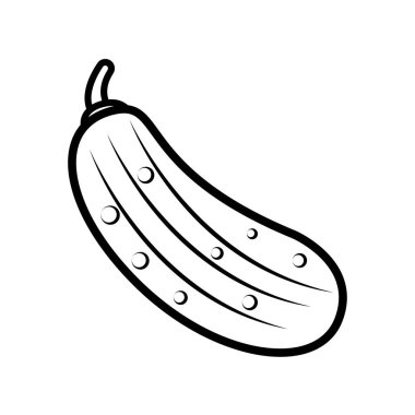 Salatalık simge vektör