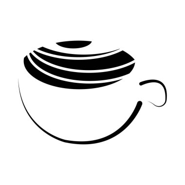 vektör kahve Kupası lekeleri