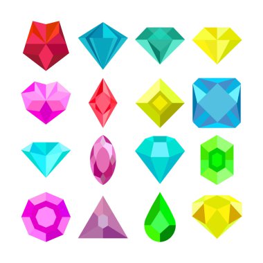 basit elmas Icon set