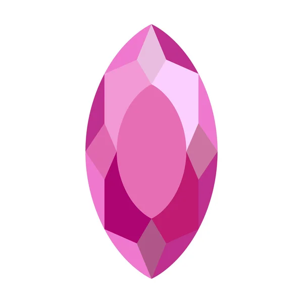 Ícone de diamante simples — Vetor de Stock