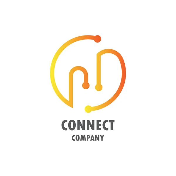 Connect Logo-Vektor — Stockvektor