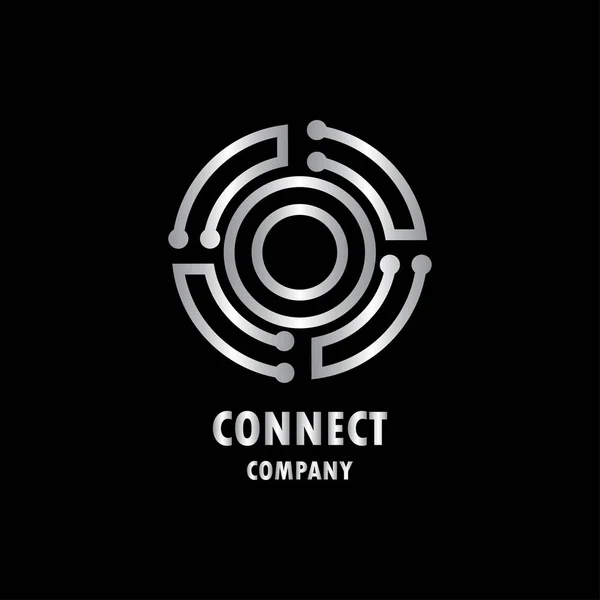 Connect logo vector — Stock Vector