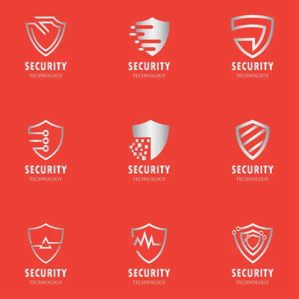 Logo de sécurité du bouclier — Image vectorielle