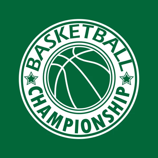 Vetor logotipo basquete — Vetor de Stock