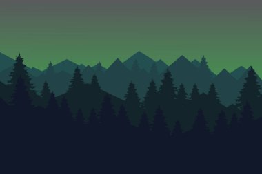 Vektör arka plan Dağları ile