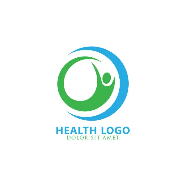 Abstraktní Přírodní Zdraví Logo Vektor Symbol Zdraví Přírody — Stockový vektor