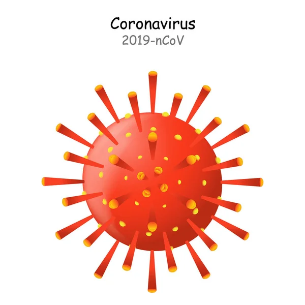 Coronavírus 2019-ncov — Vetor de Stock
