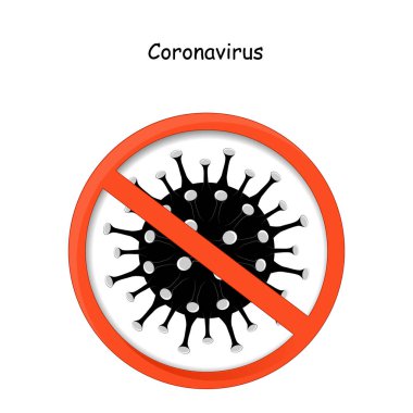 Dikkatli koronavirüs. 2019-Ncov. Kapalı İmza 19