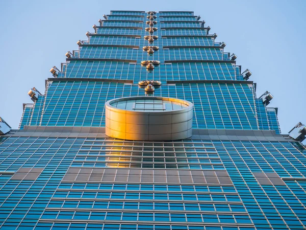 Taipei 101. Landmark felhőkarcoló a Xinyi ker — Stock Fotó