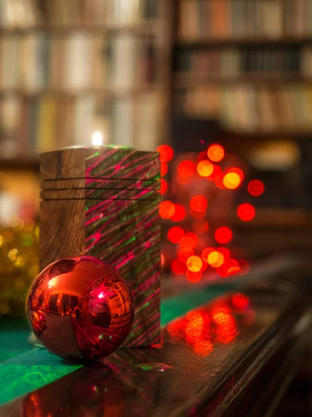 Kerst in de bibliotheek — Stockfoto