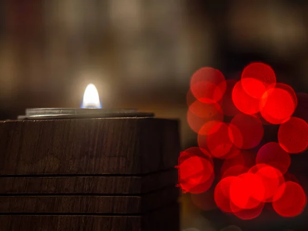 Weihnachtskerze — Stockfoto