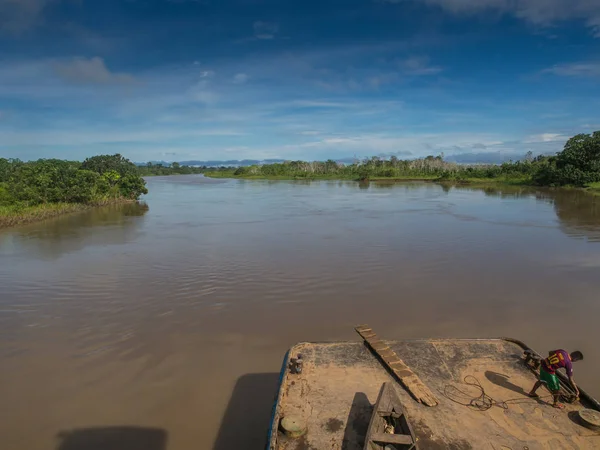 Amazon River Peru May 2016 View Amazon River Cargo Boat — Stock Photo, Image