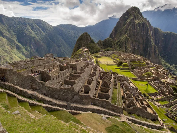 Machu Picchu Perú Mayo 2016 Vista Clásica Machu Picchu Mostrando — Foto de Stock