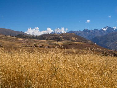 İnkalar, Peru kutsal vadisinde Moray ruins yakınındaki Andes Dağları