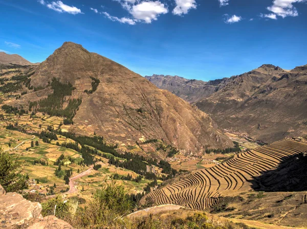 Pisac Perù Maggio 2016 Rovine Pisac Nella Valle Sacra Del — Foto Stock