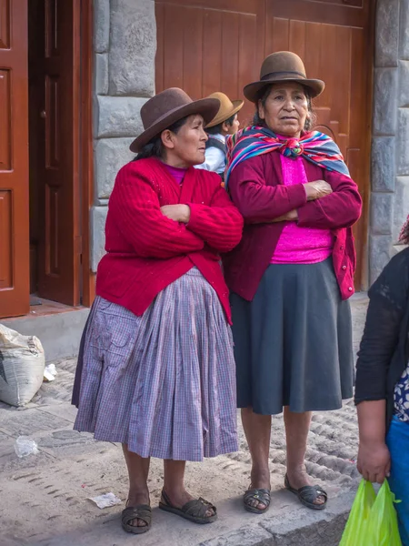 Pisac Peru Mai 2016 Kinder Bunten Trachten Auf Dem Pisac — Stockfoto