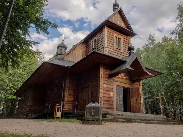 Дерев'яні Православна Церква — стокове фото