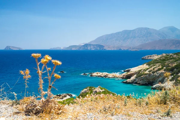 Блакитні узбережжі криту, Греція Ліцензійні Стокові Зображення