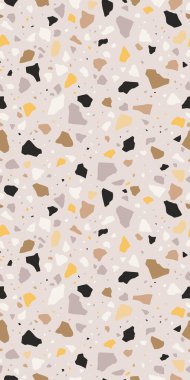 Terrazzo vektörsüz desen. Modern fayans dokusu arkaplanı.