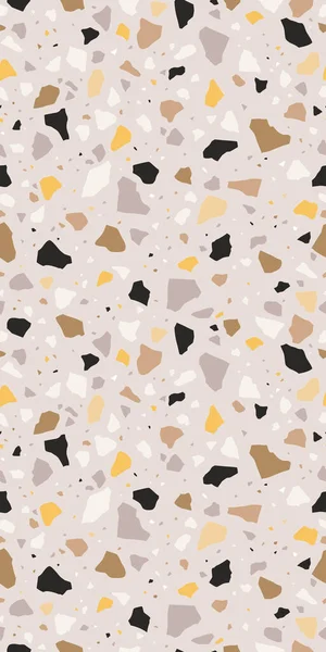 Terrazzo vector naadloos patroon. Moderne tegel textuur achtergrond. — Stockvector