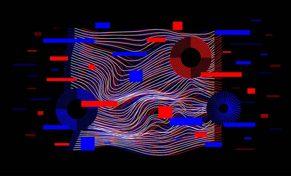 Vector moderno fondo abstracto con formas geométricas de medio tono y texturas . — Archivo Imágenes Vectoriales