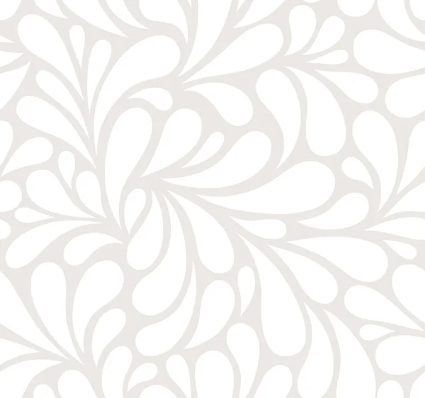 Patrón Beige Sin Costura Vectorial Con Gotas Blancas Fondo Floral — Vector de stock