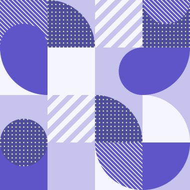 İskandinav tarzında tek renkli geometrik kusursuz desen. Çeşitli basit şekil ve dokulara sahip soyut vektör arkaplanı. EPS 10