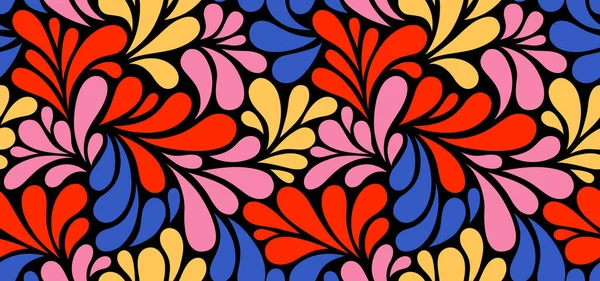 Векторный Бесшовный Рисунок Многоцветными Капельками Красочный Абстрактный Цветочный Фон Eps — стоковый вектор