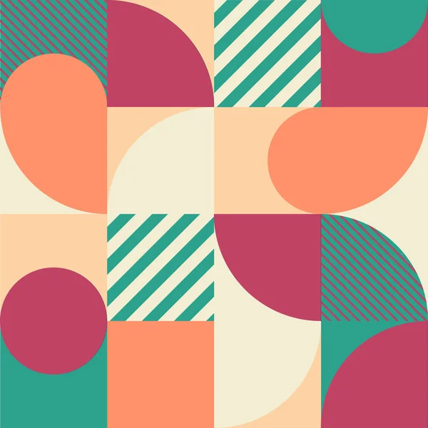 Bunte Geometrische Nahtlose Muster Skandinavischen Stil Abstrakter Vektorhintergrund Mit Mehrfarbigen — Stockvektor