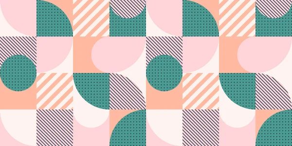 Bunte Geometrische Nahtlose Muster Skandinavischen Stil Abstrakter Vektorhintergrund Mit Einfachen — Stockvektor