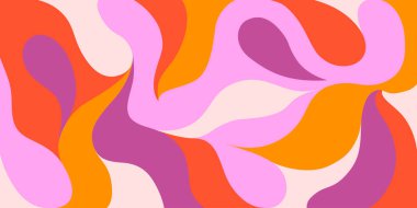 Çok renkli soyut şekilli modern vektör deseni. Renkli soyut arka plan. EPS 10